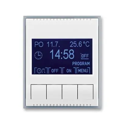 hodiny spínací programovatelné ELEMENT 3292A-A20301 04 bílá/ledová šedá
